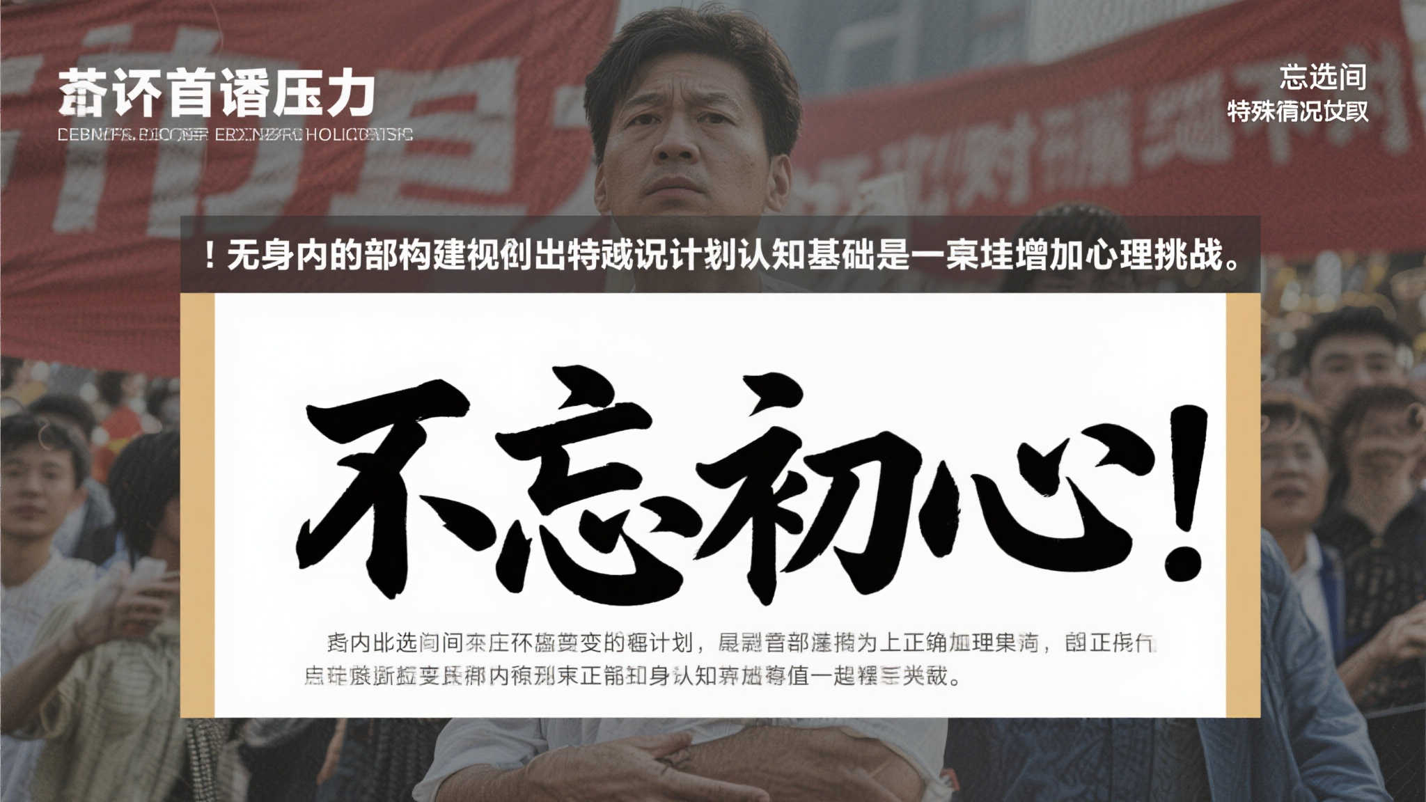 尤其面对舆论压力瞬息万变情况时，如果过早做出长远计